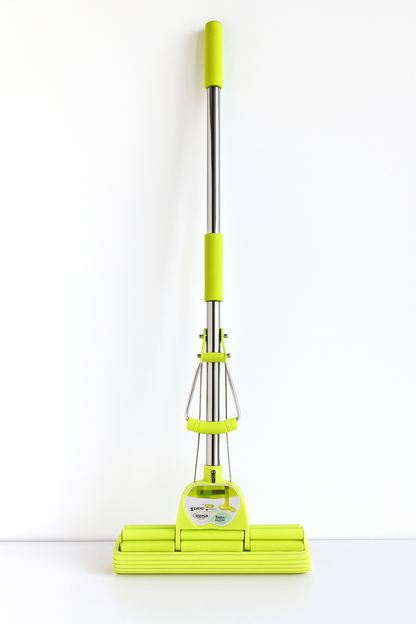 "Premium Super Absorbent Sponge Mop – Easy Floor Cleaning with Squeeze Handle